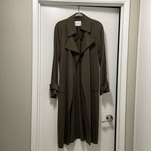 Babaton from Aritzia - Trench Coat - Dark Olive - XS
